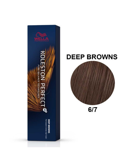 Koleston Perfect ME+ Castanhos Profundos 6/7 Louro Escuro Marron 60ml - Wella Professionals Wella Koleston Perfect