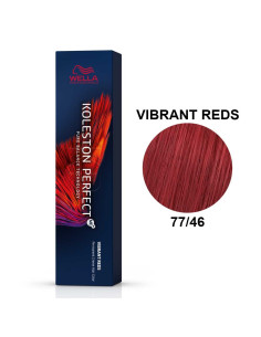 Koleston Perfect ME+ Vermelhos Vibrantes 77/46 Louro Médio Intenso Cobre Violeta 60ml - Wella Professionals Wella Koleston Perfe