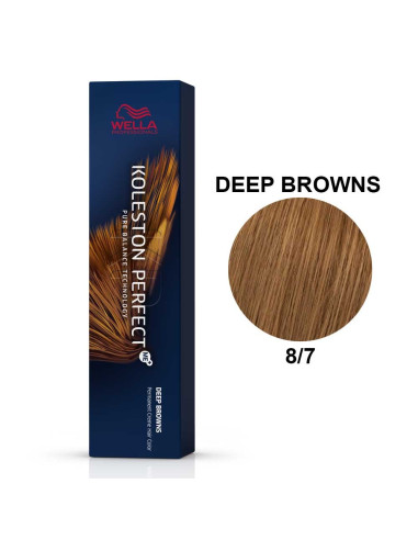 Koleston Perfect ME+ Castanhos Profundos 8/7 Louro Claro Marron 60ml - Wella Professionals Wella Koleston Perfect