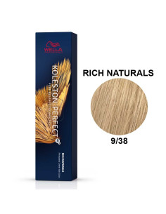 Koleston Perfect ME+ Naturais Ricos 9/38 Louro Muito Claro Dourado Pérola 60ml - Wella Professionals Wella Koleston Perfect