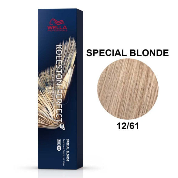Wella Koleston Perfect ME+ rubios especiales 12/61 rubio superaclarante violeta ceniza 60 ml