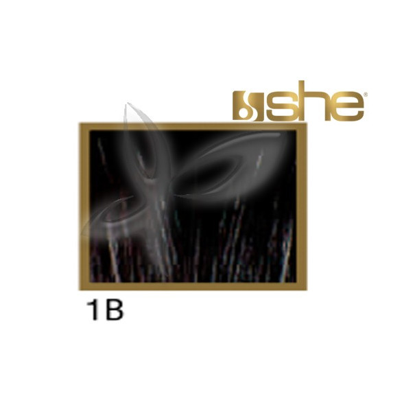 SHE extensiones lisas adhesivas Natural 1B 40–45 cm