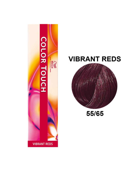 Color Touch Vermelhos Vibrantes 55/65 Castanho Claro Violeta Acaju 60ml - Wella Professionals Colour Touch