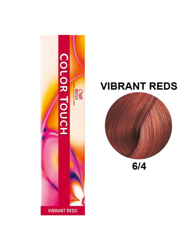 Color Touch Vermelhos Vibrantes 6/4 Louro Escuro Cobre 60ml - Wella Professionals Colour Touch