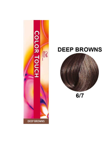 Color Touch Castanhos Profundos 6/7 Louro Escuro Marron 60ml - Wella Professionals Colour Touch