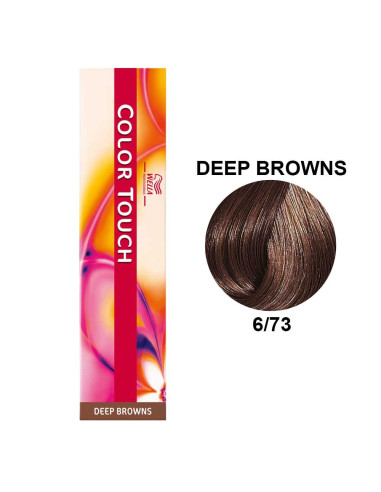 Color Touch Castanhos Profundos 6/73 Louro Escuro Marron Dourado 60ml - Wella Professionals Colour Touch