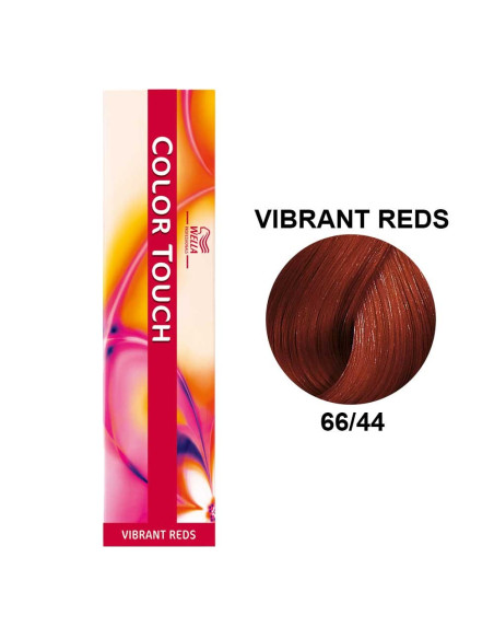 Color Touch Vermelhos Vibrantes 66/44 Louro Escuro Intenso Cobre Intenso 60ml - Wella Professionals Colour Touch