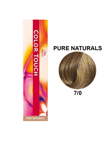 Color Touch Naturais Puros 7/0 Louro Médio Natural 60ml - Wella Professionals Colour Touch