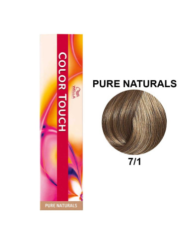 Color Touch Naturais Ricos 7/1 Louro Médio Cinza 60ml - Wella Professionals Colour Touch