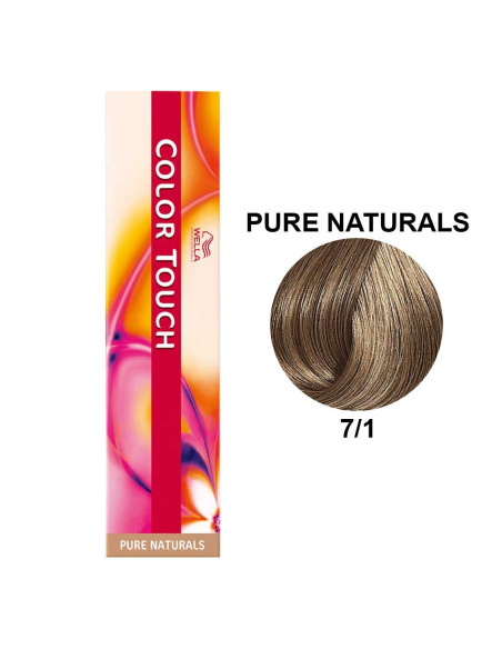 Color Touch Naturais Ricos 7/1 Louro Médio Cinza 60ml - Wella Professionals Colour Touch