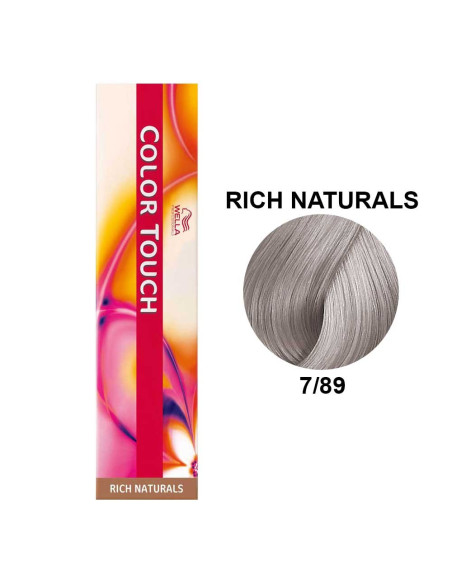 Color Touch Naturais Ricos 7/89 Louro Médio Pérola Cendré 60ml - Wella Professionals Colour Touch