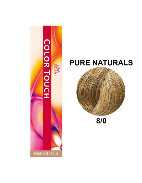 Color Touch Naturais Puros 8/0 Louro Claro Natural 60ml - Wella Professionals Colour Touch