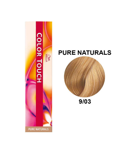 Color Touch Naturais Puros 9/03 Louro Muito Claro Natural Dourado 60ml - Wella Professionals Colour Touch