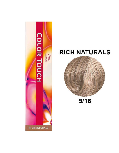 Color Touch Naturais Ricos 9/16 Louro Muito Claro Cinza Marron 60ml - Wella Professionals Colour Touch