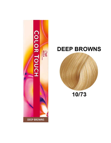 Color Touch Castanhos Profundos 10/73 Louro Super Claro Marron Dourado 60ml - Wella Professionals Colour Touch