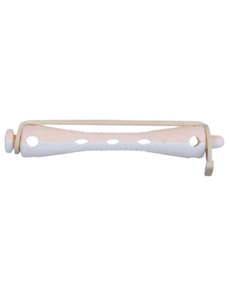 Bigudíes rosa/blanco 7 × 70 mm, 12 unidades