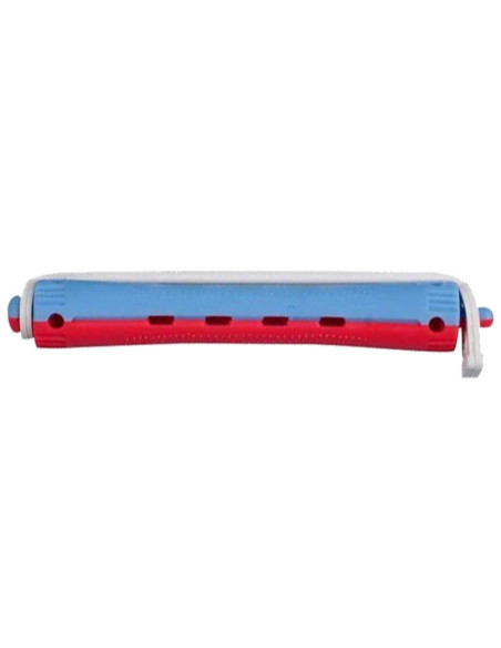 Bigudíes rojo/azul 11 × 91 mm, 12 unidades