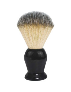 Brocha de afeitar negra de cerdas naturales