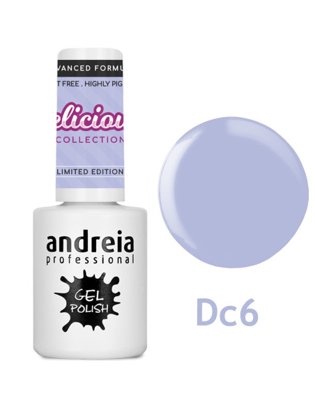 Verniz Gel DC6 - Violeta Candy - Delicious Collection - Andreia Gel Polish Andreia