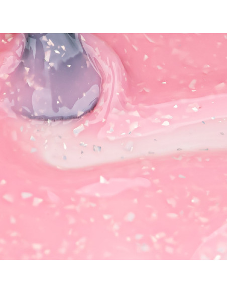 Potal Flakes Rosa Leitoso com Flocos Prata 15ml - INOCOS INOCOS Complementos