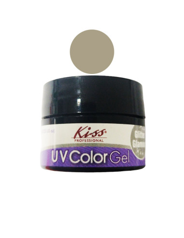 Gel de Cor KISS UV Color Gel Glitter Glamour 7gr Manicure e Pedicure Outlet