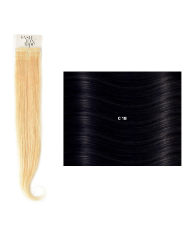 Extensõe  lisas (cm40/45) com adesivo cores naturais SHE | DESC Extensões de Cabelo