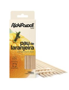 Palitos de naranjo de doble extremo 18 cm, 100 unidades