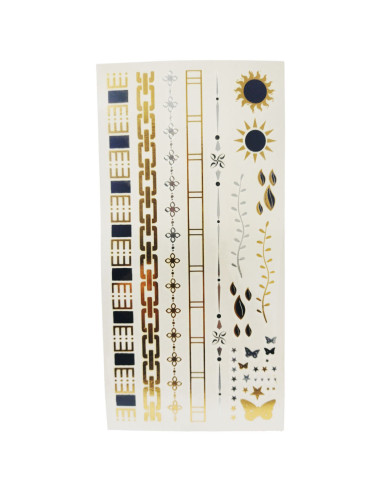 Tatuagem temporária nº31 Dourado Maquilhagem Outlet