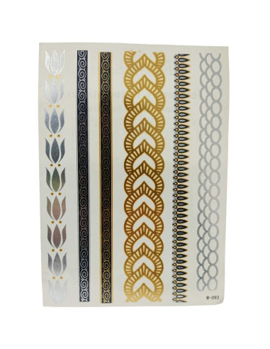 Tatuagem temporária nº37 Dourado Maquilhagem Outlet