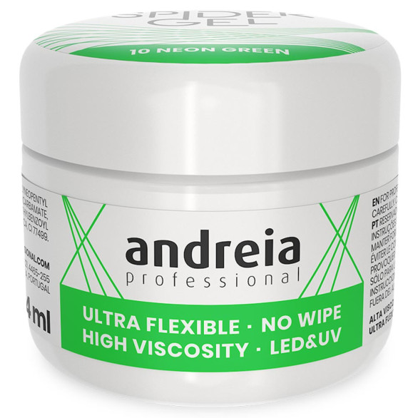 Andreia Spider Gel 10 verde neón