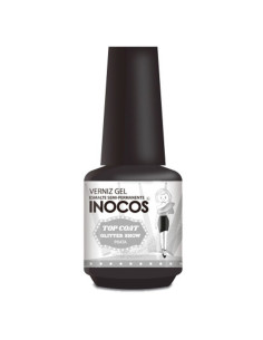 Top Coat Glitter Prata 15 ml Inocos INOCOS Complementos 2