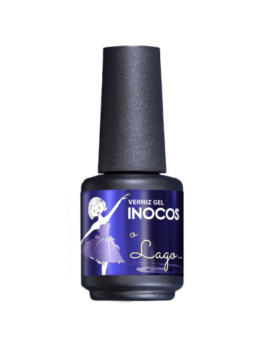 Verniz Gel Azul Safira O Lago 15ml - Coleção Bailados da Maria Inocos INOCOS Verniz Gel