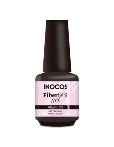 Fiber Base Gel - Rosa Leitoso 15ml Inocos Complementos