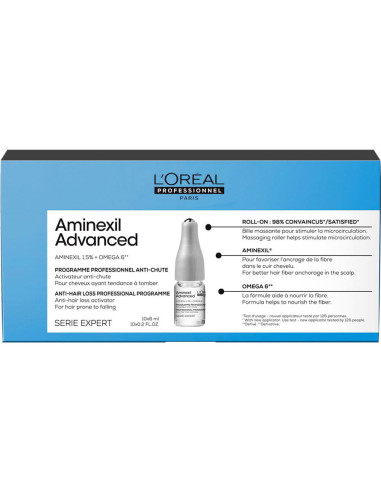 Ampolas Aminexil Advanced 10x6ml L'Oreal Serie Expert Scalp L'Oreal