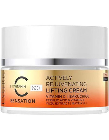 Creme de Rosto Dia+Noite Eveline Cosmetics C Sensation 40ml Rejuvenescedor 60+ Creme de Rosto