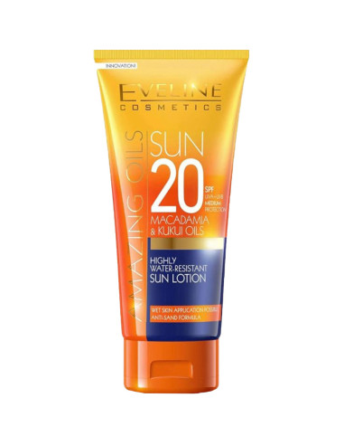 Protetor Solar Eveline Cosmetics Amazing Oils 200ml SPF20 Protetor Solar