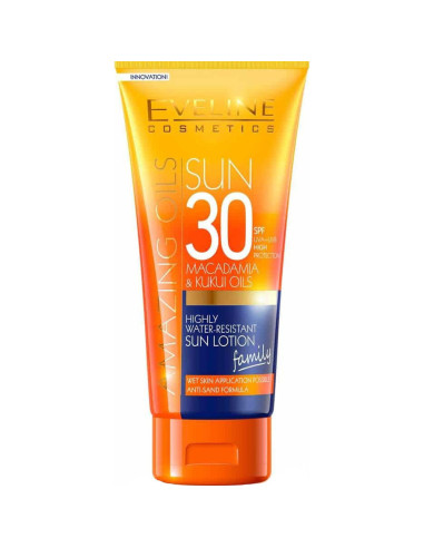 Protetor Solar Eveline Cosmetics Amazing Oils 200ml SPF30 Protetor Solar