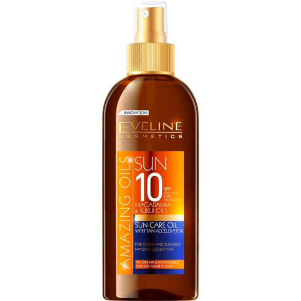 Eveline Amazing Oils aceite bronceador SPF 10, 150 ml