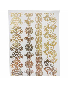 Pack 6 Tatuagem temporária nº03 Dourado Maquilhagem Outlet 2