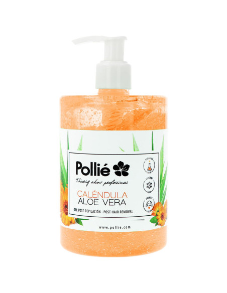 Gel Pós Depilação Pollié 500ml Calêndula e Aloe Vera | Efeito Calmante Pré Depilação e Pós Depilação