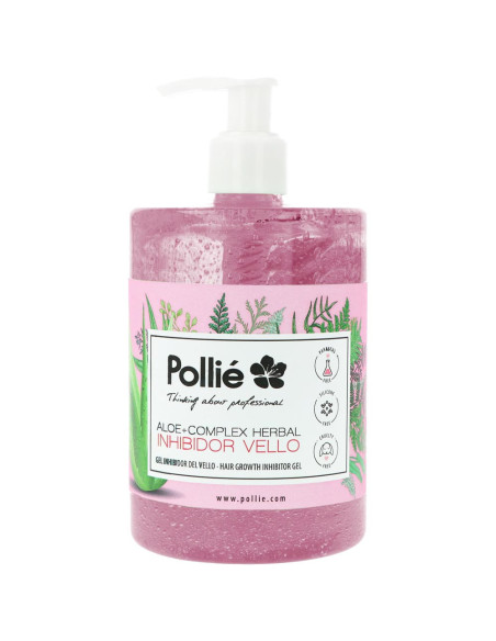 Gel Pós Depilação Pollié 500ml Aloe Vera e Complexo Herbal | Efeito Retardante de Pêlo Pré Depilação e Pós Depilação