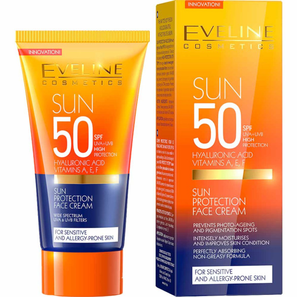 Eveline Amazing Oils protector facial SPF 50, 50 ml