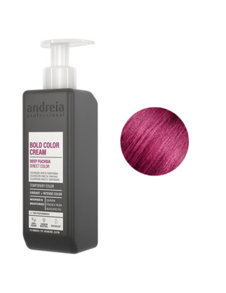 Coloração Temporária Fúscia Profundo Vegan 200ml - Andreia Profissional Tinta para Cabelo Temporaria gama Direct Color da Andrei