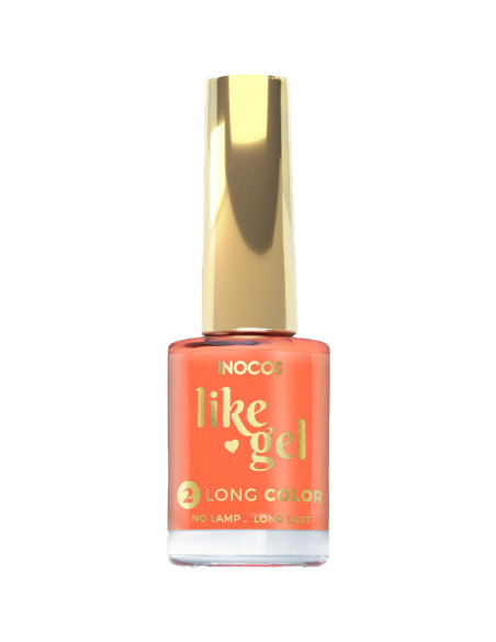 Verniz Like Gel INOCOS 175 Laranja Cocktail 11ml INOCOS Verniz Like Gel 