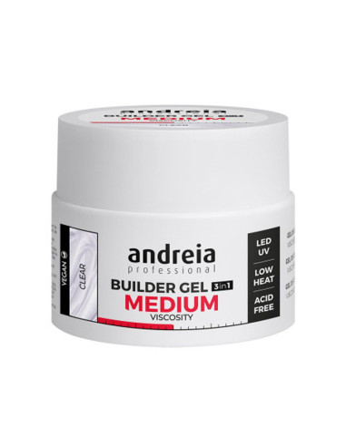 Andreia Builder Gel 3 IN 1 Clear - Média Viscosidade 44gr Gel Construção Andreia