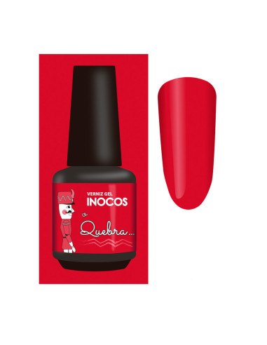 Verniz Gel Vermelho Quebra 15ml - Coleção Bailados da Maria Inocos INOCOS Verniz Gel