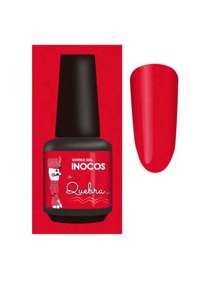 Verniz Gel Vermelho Quebra 15ml - Coleção Bailados da Maria Inocos INOCOS Verniz Gel