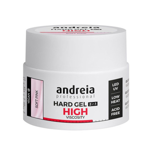 Andreia Hard Gel 2 en 1 Soft Pink 44 g