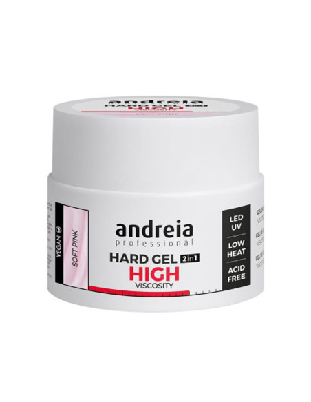 Andreia Hard Gel 2 en 1 Soft Pink 44 g