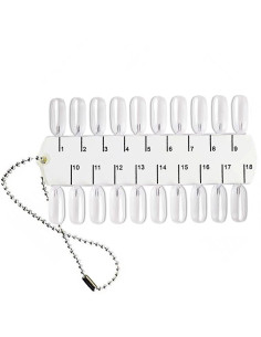 Muestrario transparente de esmaltes, 36 colores